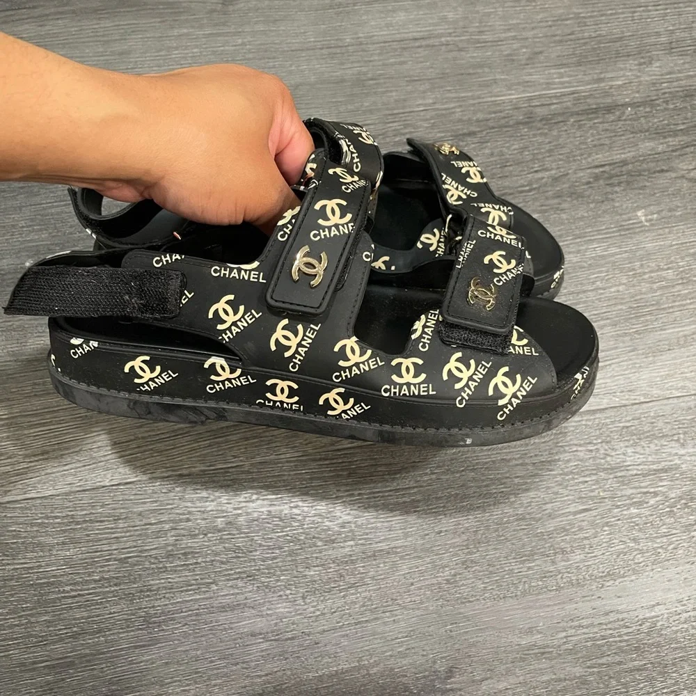 Dad Sandals with Gold Accents - Picture 8 of 12